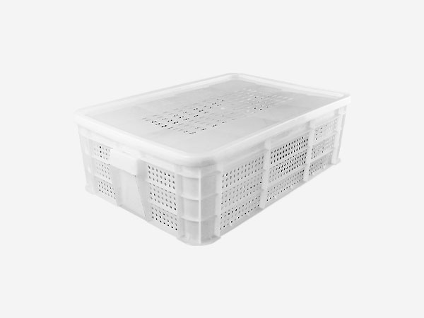 YL-605-180周轉筐(圓眼)帶蓋